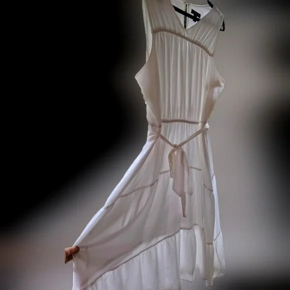 NWT Vera Wang White Tiered Tank Dress Midi White Size Size XXL - Picture 6 of 13